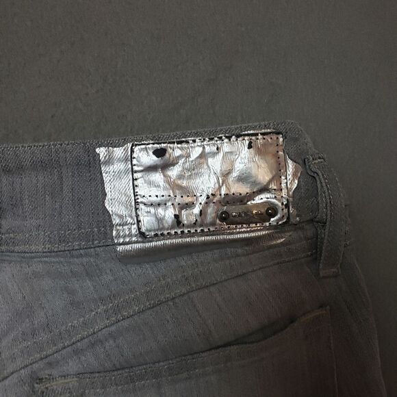 Diesel Industry -  Matic Jeans - Size 25 stretch metallic silver designs - Picture 11 of 16